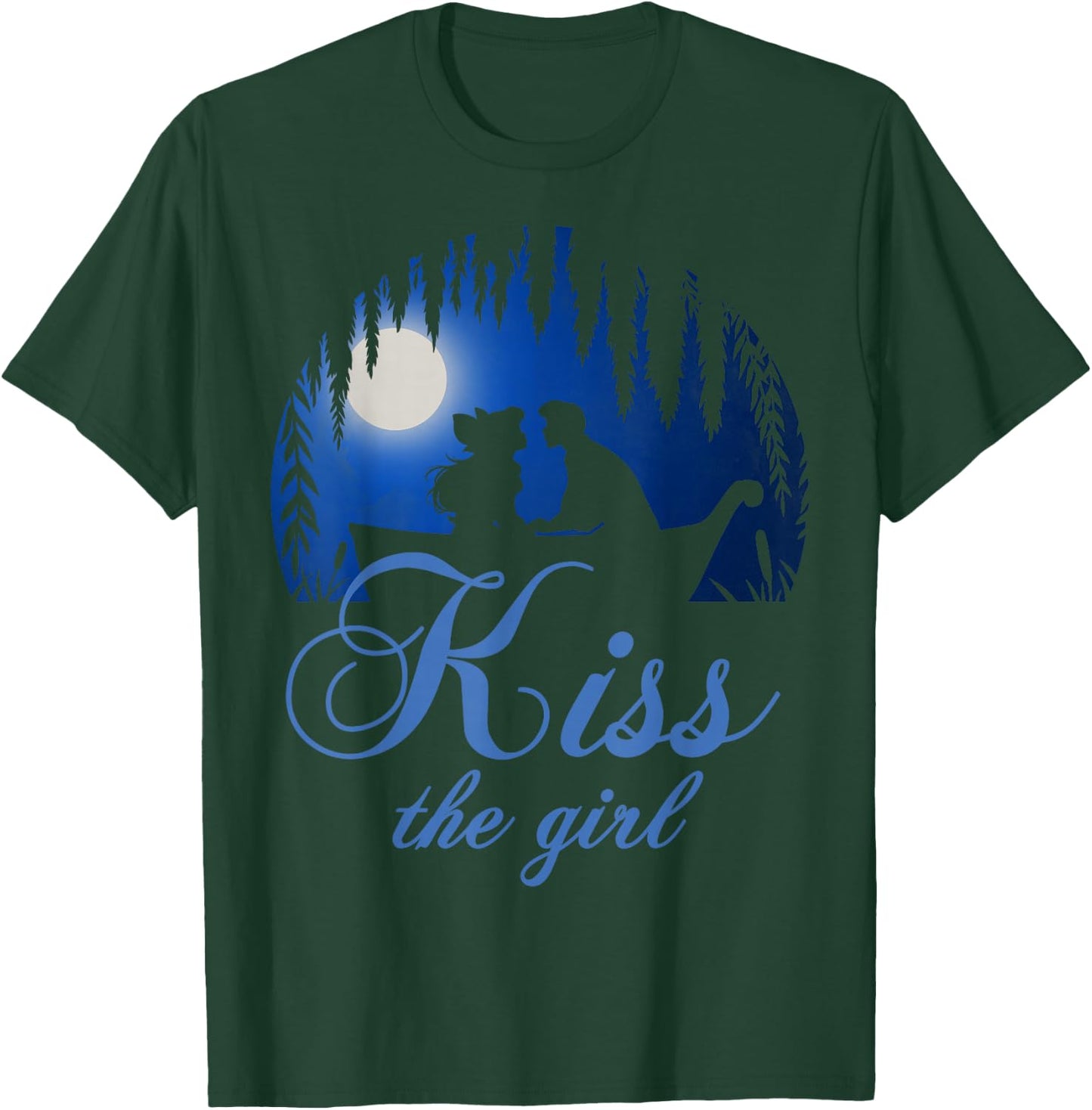Disney Little Mermaid Ariel Eric Night Poster Kiss The Girl T-Shirt - T-Shirt | Forest