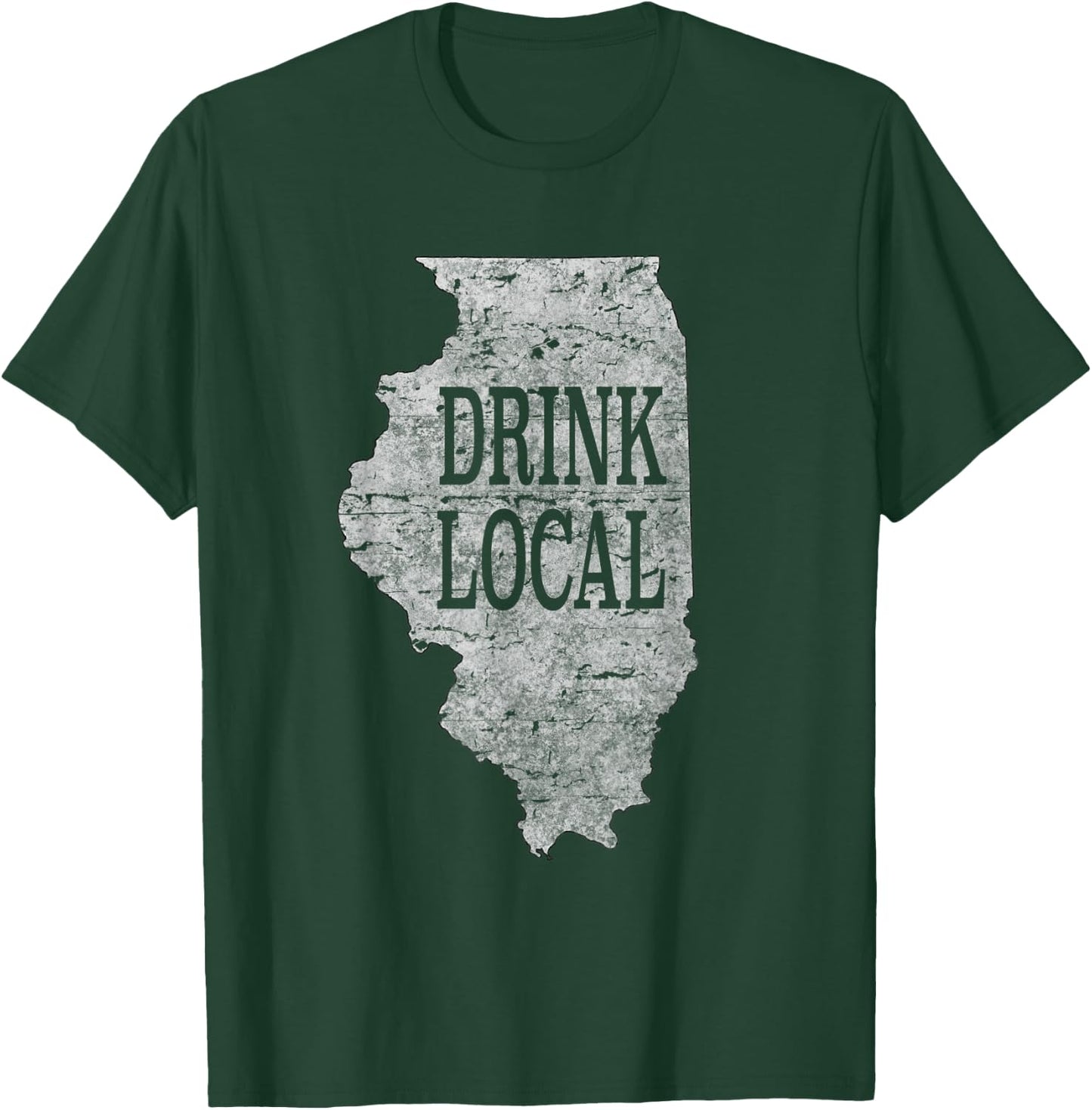 Drink local craft beer Illinois T-Shirt - T-Shirt | Forest