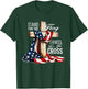 USA Flag Religious 4th of July Christian Faith Men Women T-Shirt - T-Shirt | Forest