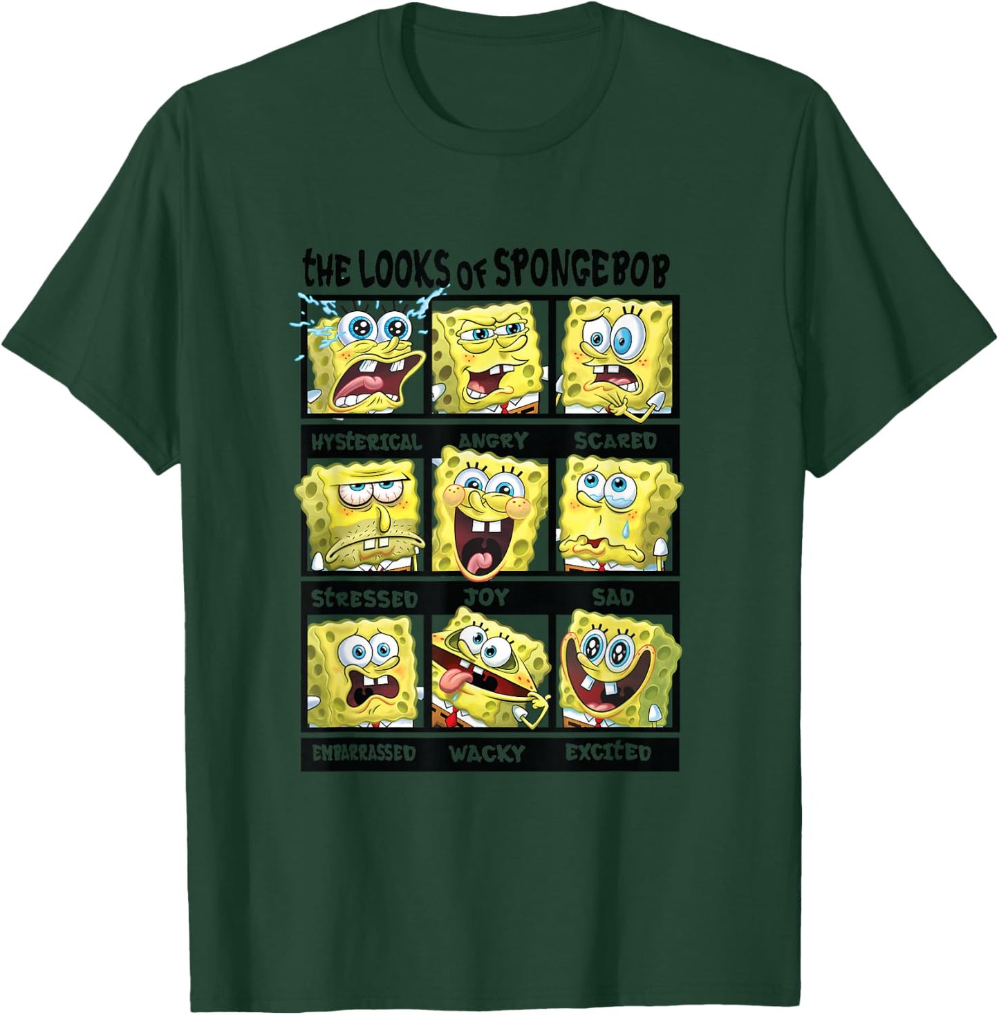 Spongebob Squarepants The Looks Of Spongebob T-Shirt - T-Shirt | Forest