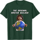 Original Master Builder Brick Earth God Minifigure T-Shirt - T-Shirt | Forest