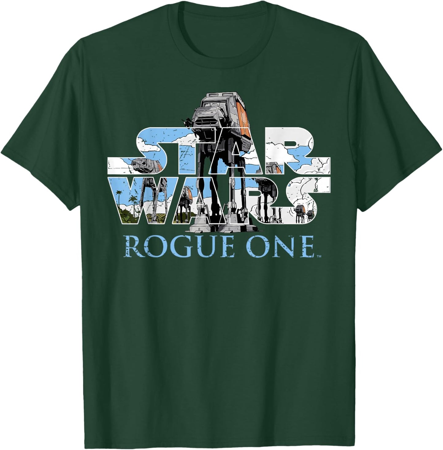 Star Wars Rogue One AT-AT Title Logo T-Shirt - T-Shirt | Forest