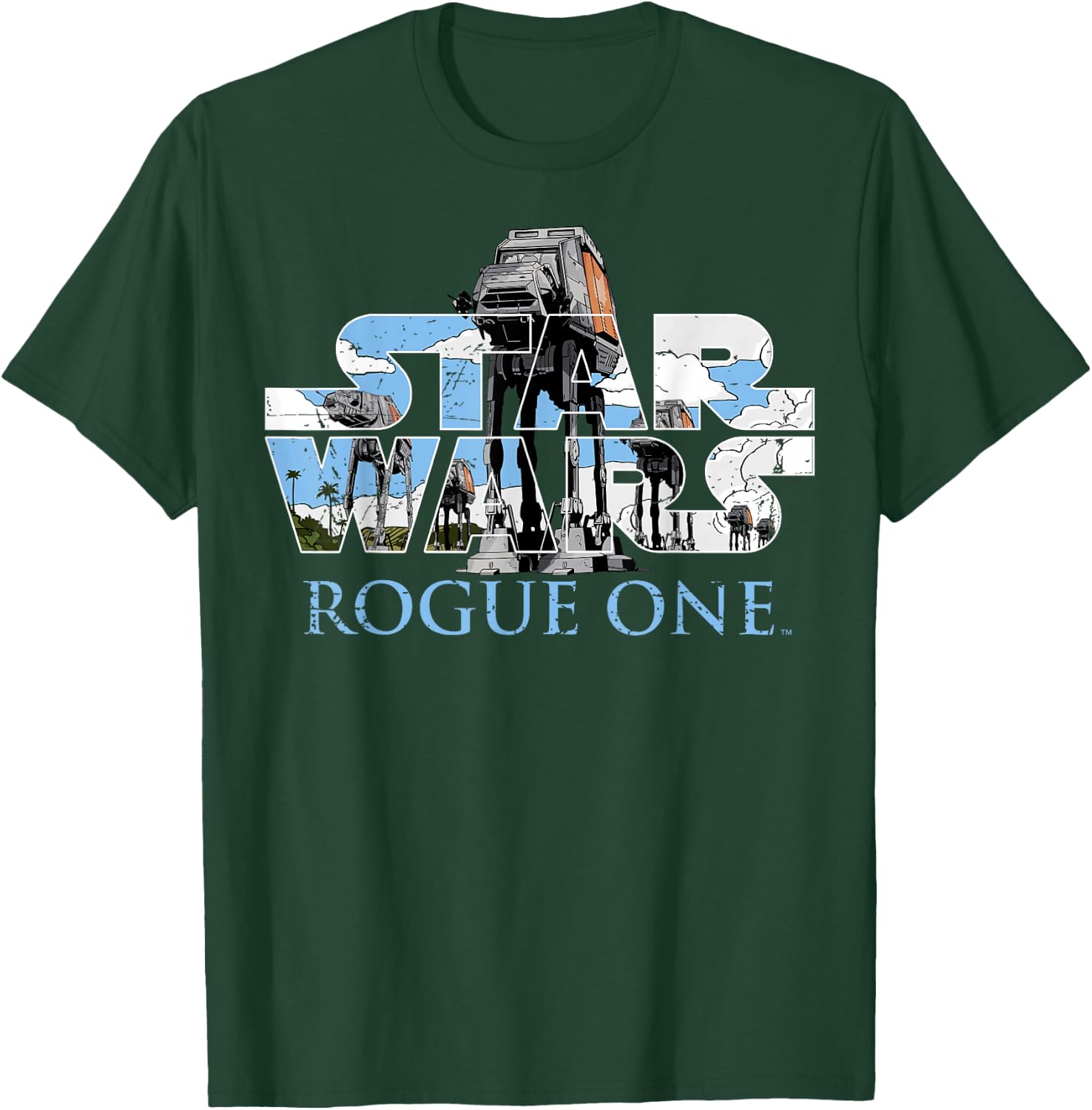 Star Wars Rogue One AT-AT Title Logo T-Shirt - T-Shirt | Forest