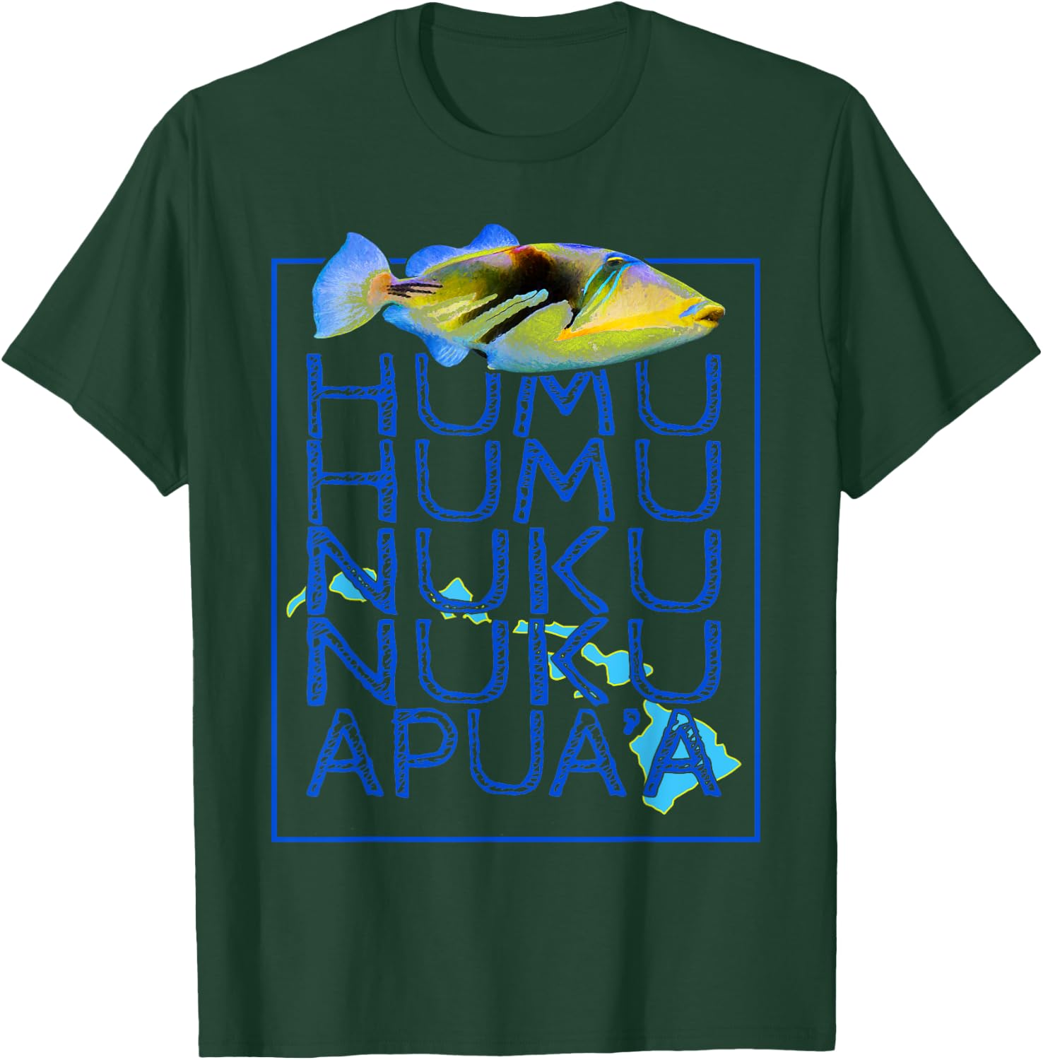 Humuhumunukunukuapua'a Triggerfish Hawaiian T-Shirt - T-Shirt | Forest