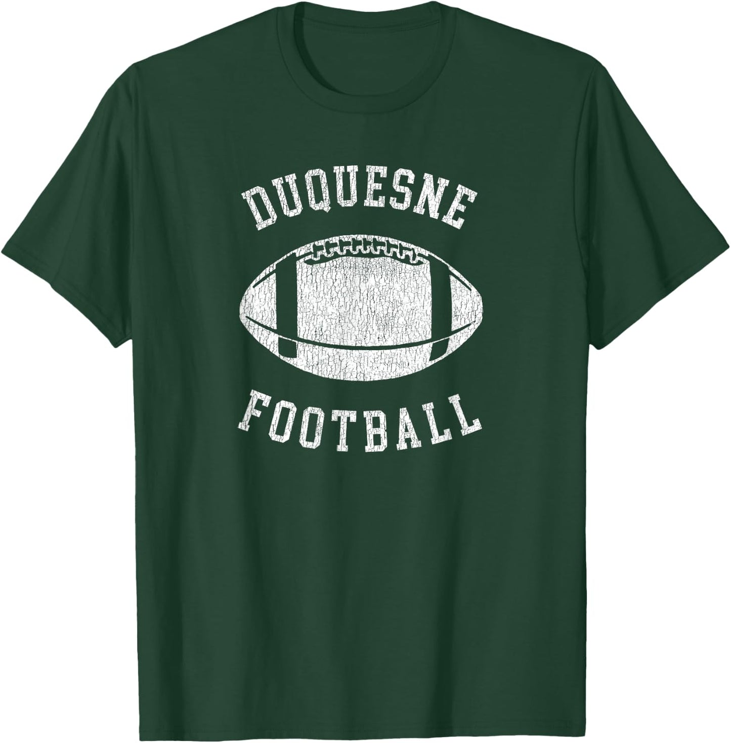 Duquesne Football Distressed Vintage 80's Throwback Classic T-Shirt - T-Shirt | Forest