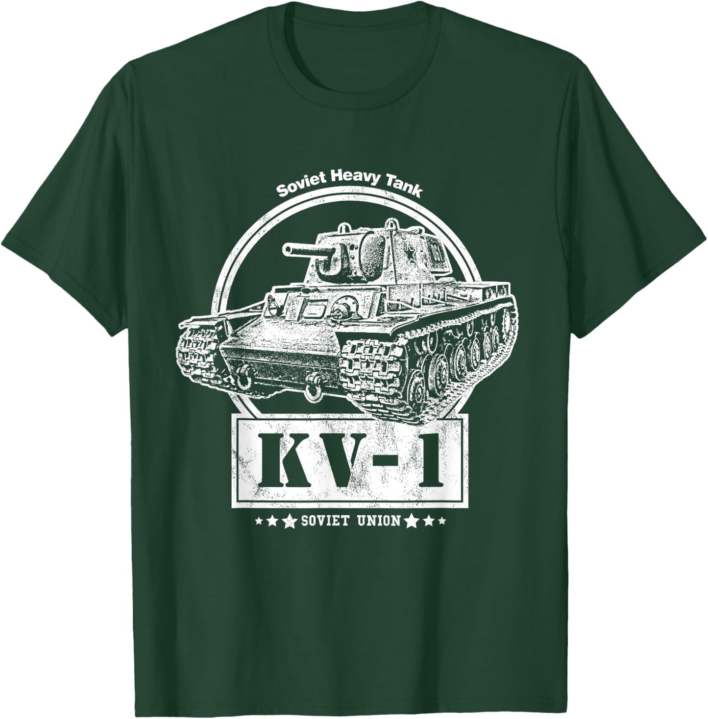 KV-1 Heavy Tank - Soviet WW2 Tank T-Shirt - T-Shirt | Forest