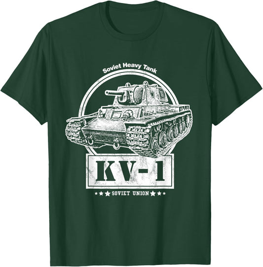 KV-1 Heavy Tank - Soviet WW2 Tank T-Shirt - T-Shirt | Forest