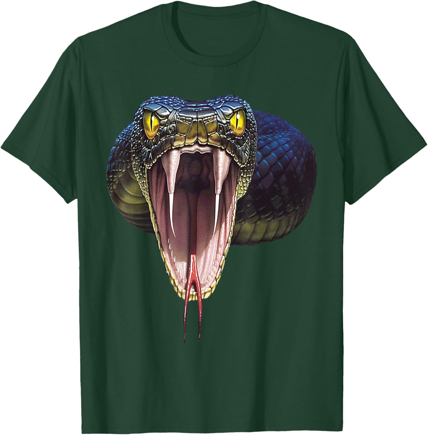 Scary Black Mamba Snake Halloween Costume Gift T-Shirt - T-Shirt | Forest