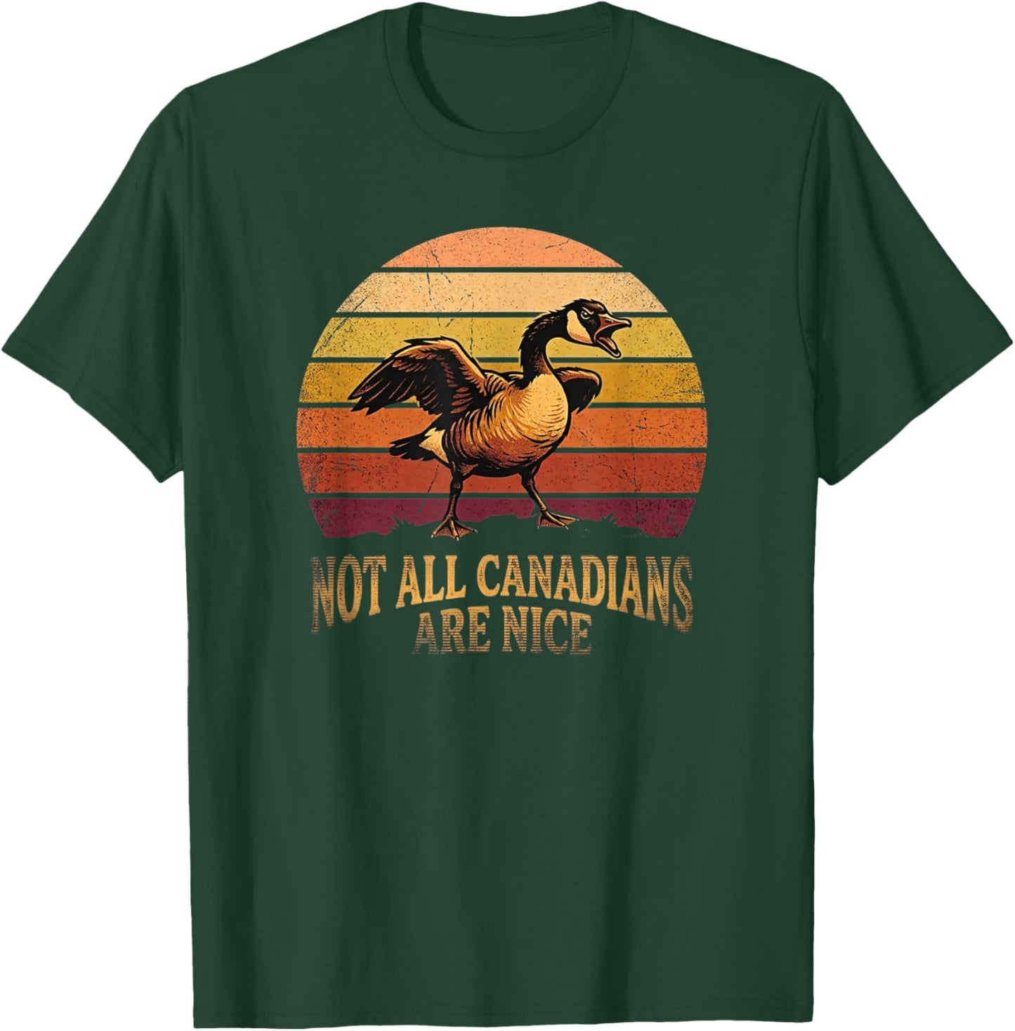 Not All Canadians are Nice Goose Humor Funny Canada Geese T-Shirt - T-Shirt | Forest