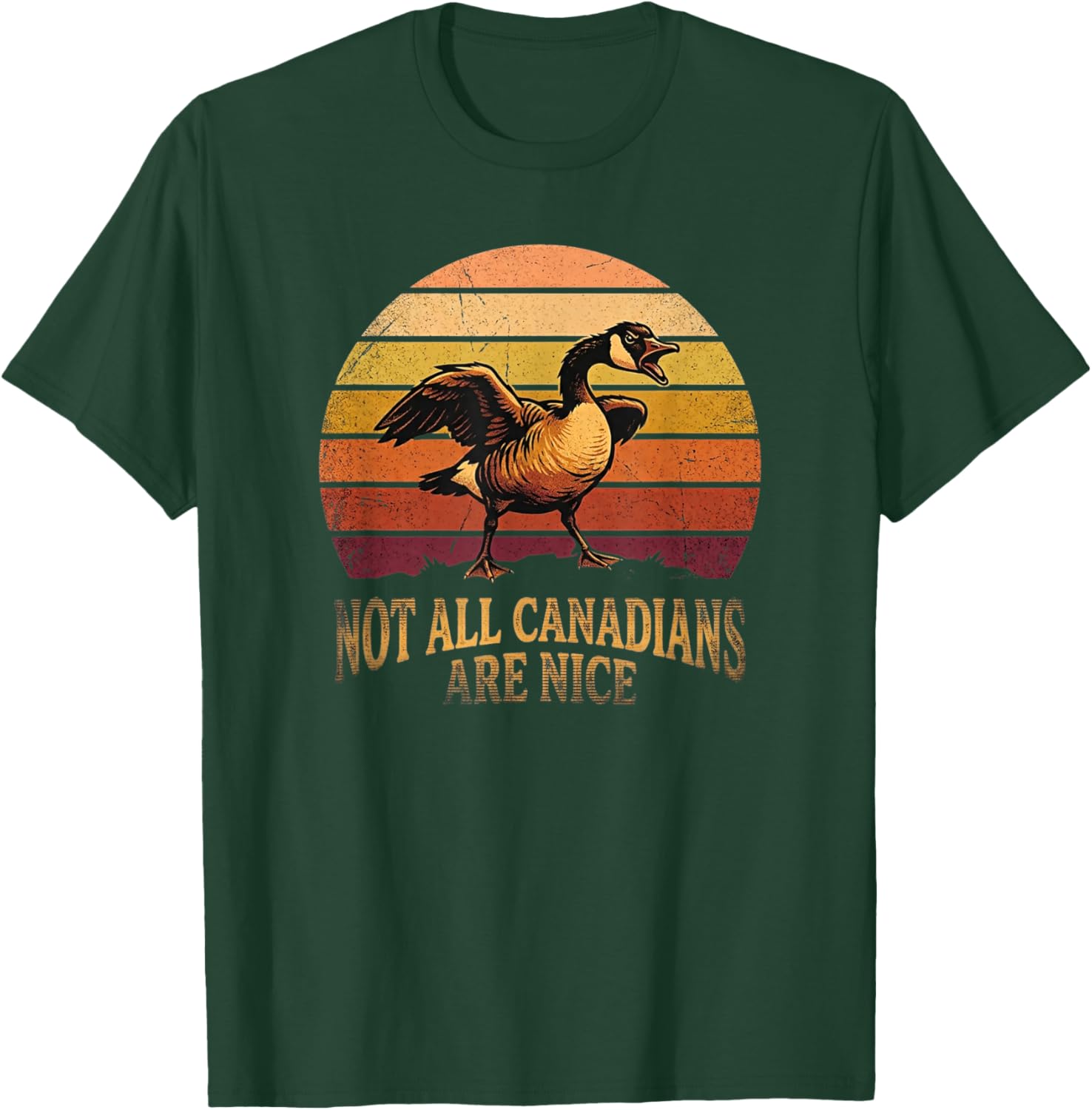 Not All Canadians are Nice Goose Humor Funny Canada Geese T-Shirt - T-Shirt | Forest