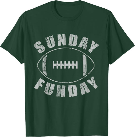 Sunday Funday Football Sports Men Women Kids T-Shirt - T-Shirt | Forest