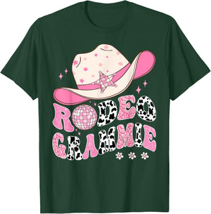 Rodeo Grammie Pink CowGirl 1St Birthday Disco Groovy T-Shirt - T-Shirt | Forest
