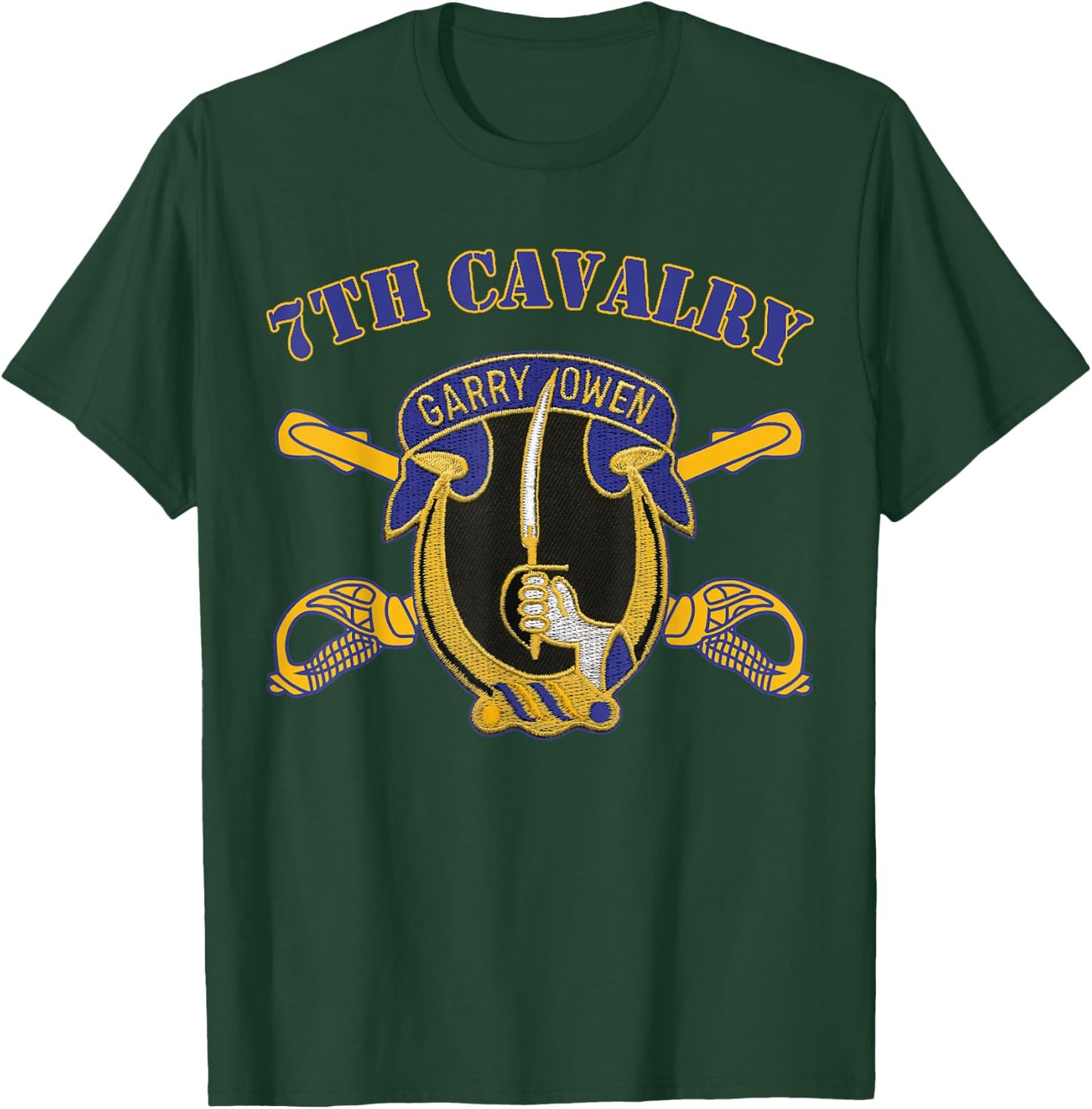 7th Cavalry Regiment - Army Unit of Seventh Cavalry T-Shirt - T-Shirt | Forest