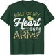 Army Wife For Girl - Half Of My Heart Is In The Army T-Shirt - T-Shirt | Forest