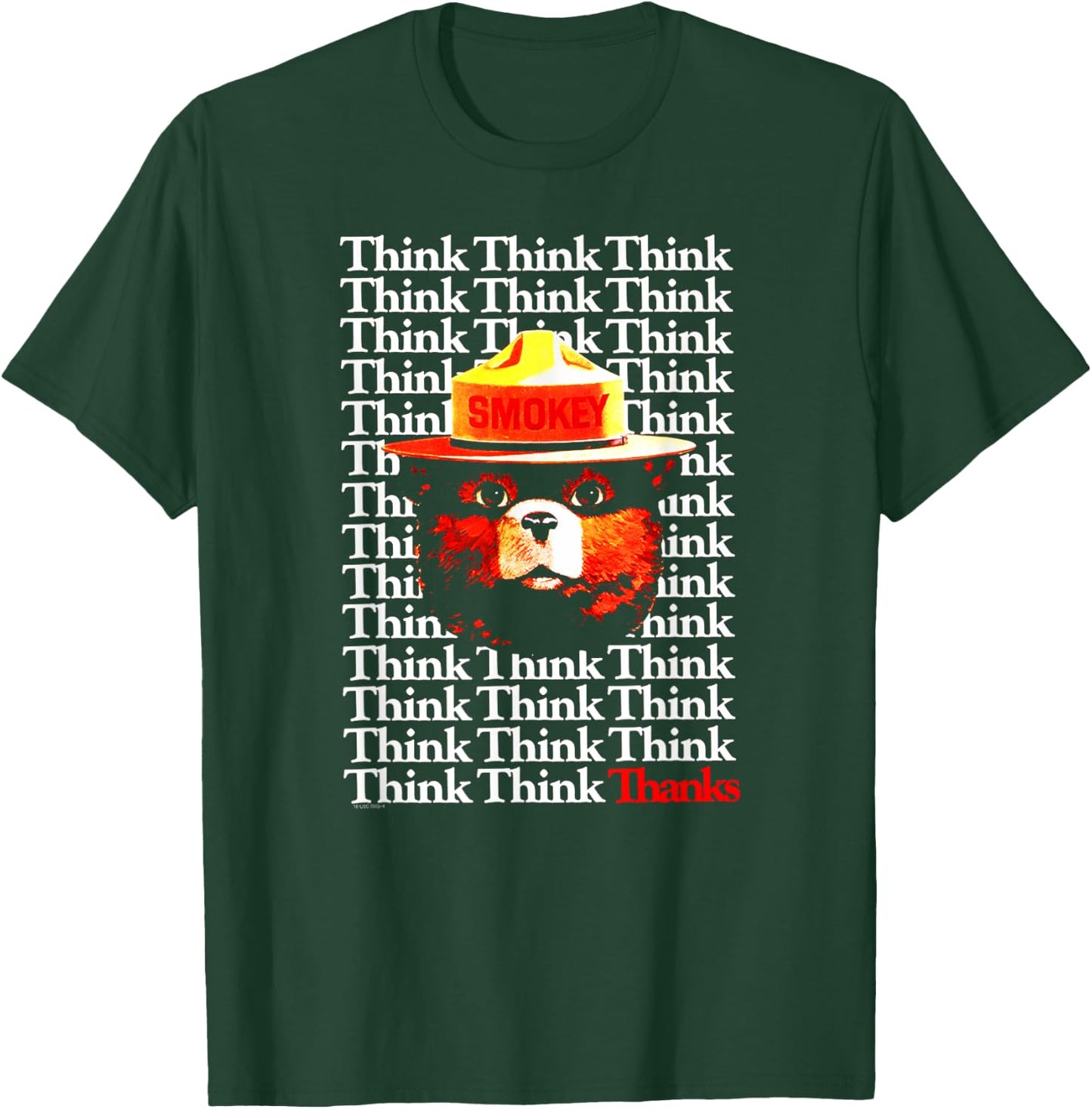 Smokey Bear Think Think Thanks T-Shirt - T-Shirt | Forest