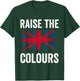 Raise The Colours British Flag Graphic Union Jack England T-Shirt - T-Shirt | Forest