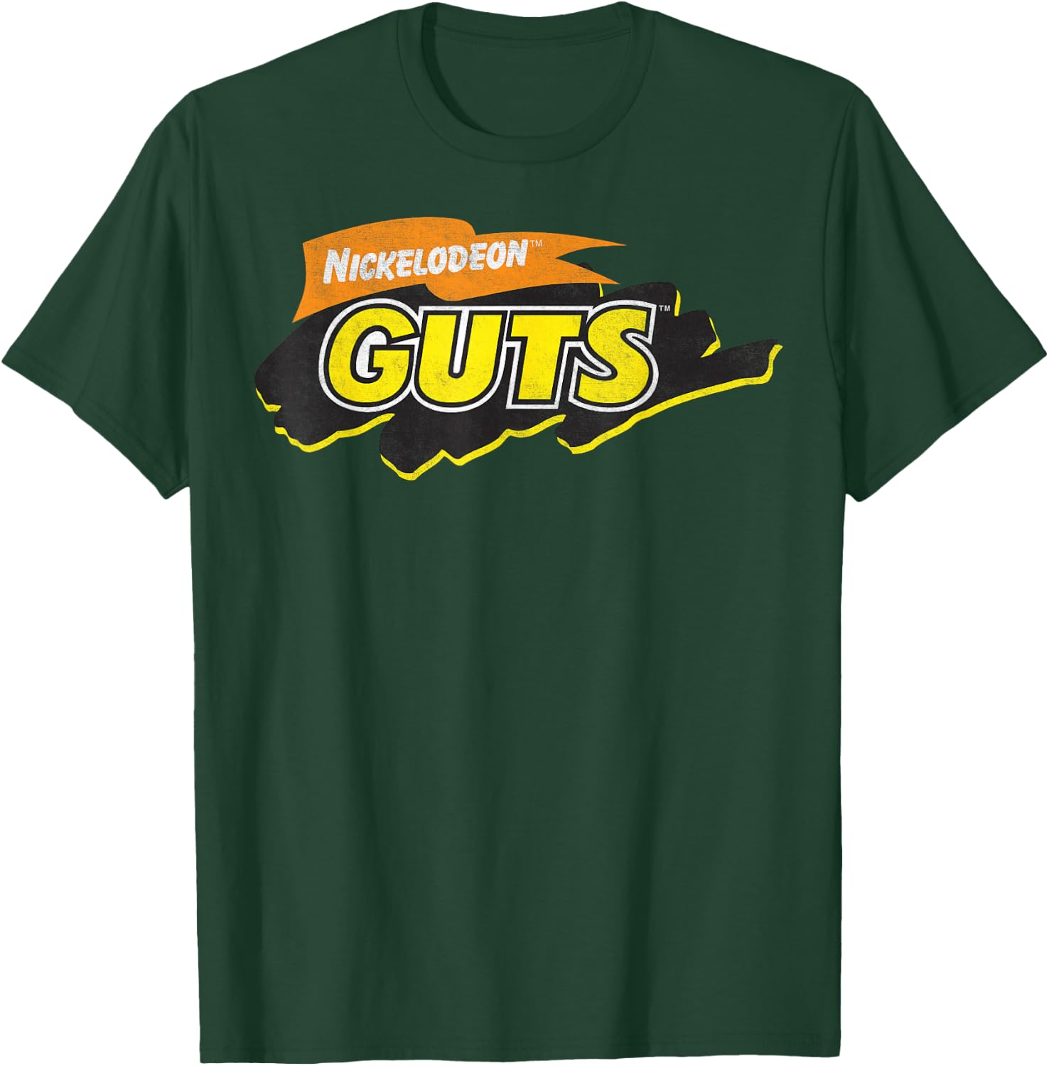 Guts Logo Nickelodeon Classic Vintage Title T-Shirt - T-Shirt | Forest