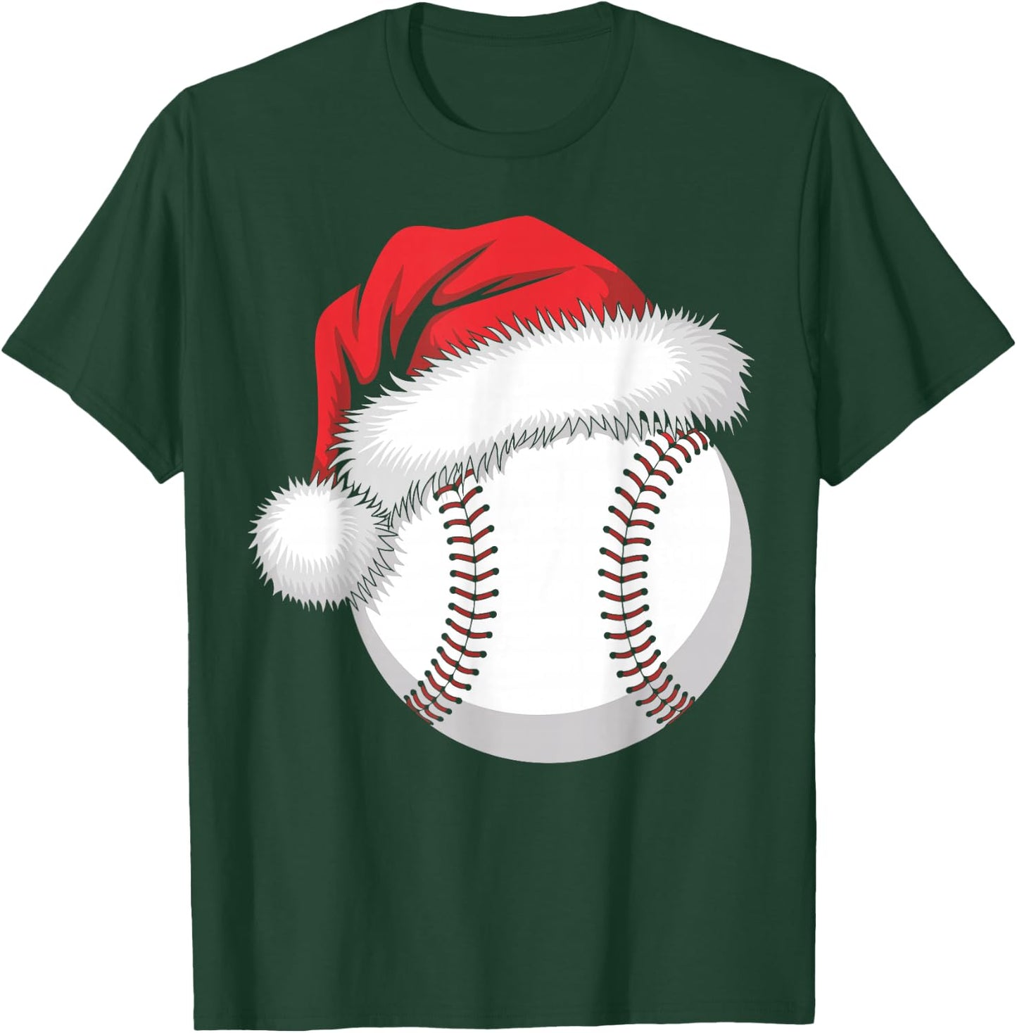 Santa Baseball player Funny Baseball Player Christmas T-Shirt - T-Shirt | Forest