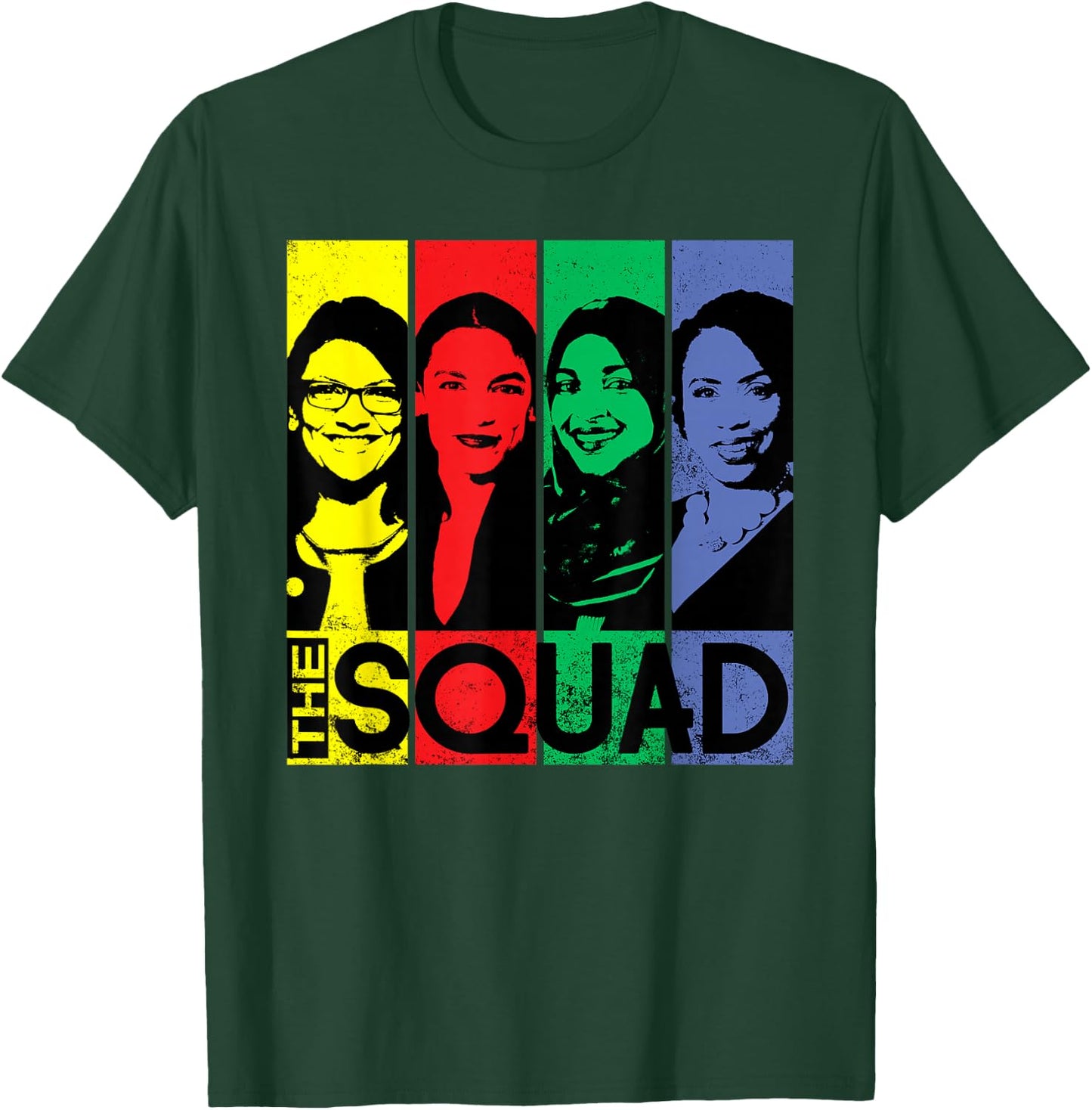 THE SQUAD AOC Ilhan Omar Tlaib Pressley Feminist T-Shirt - T-Shirt | Forest