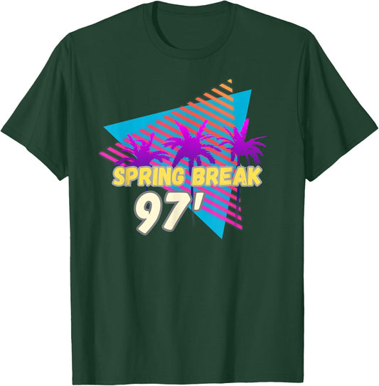Spring Break 97 | 90s Beach Party Wear T-Shirt - T-Shirt | Forest