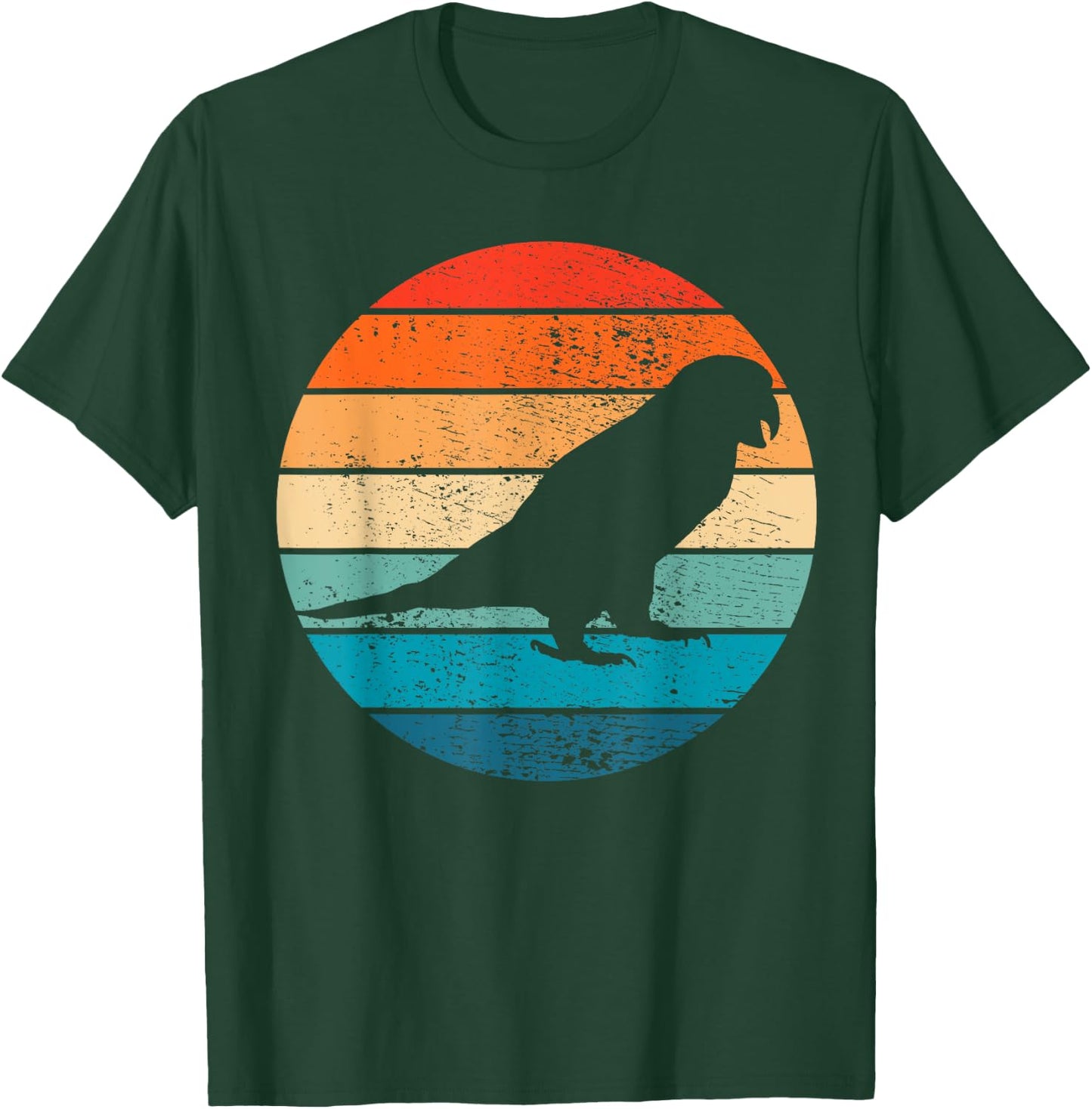 Parrot Retro Vintage Bird Gift T-Shirt - T-Shirt | Forest