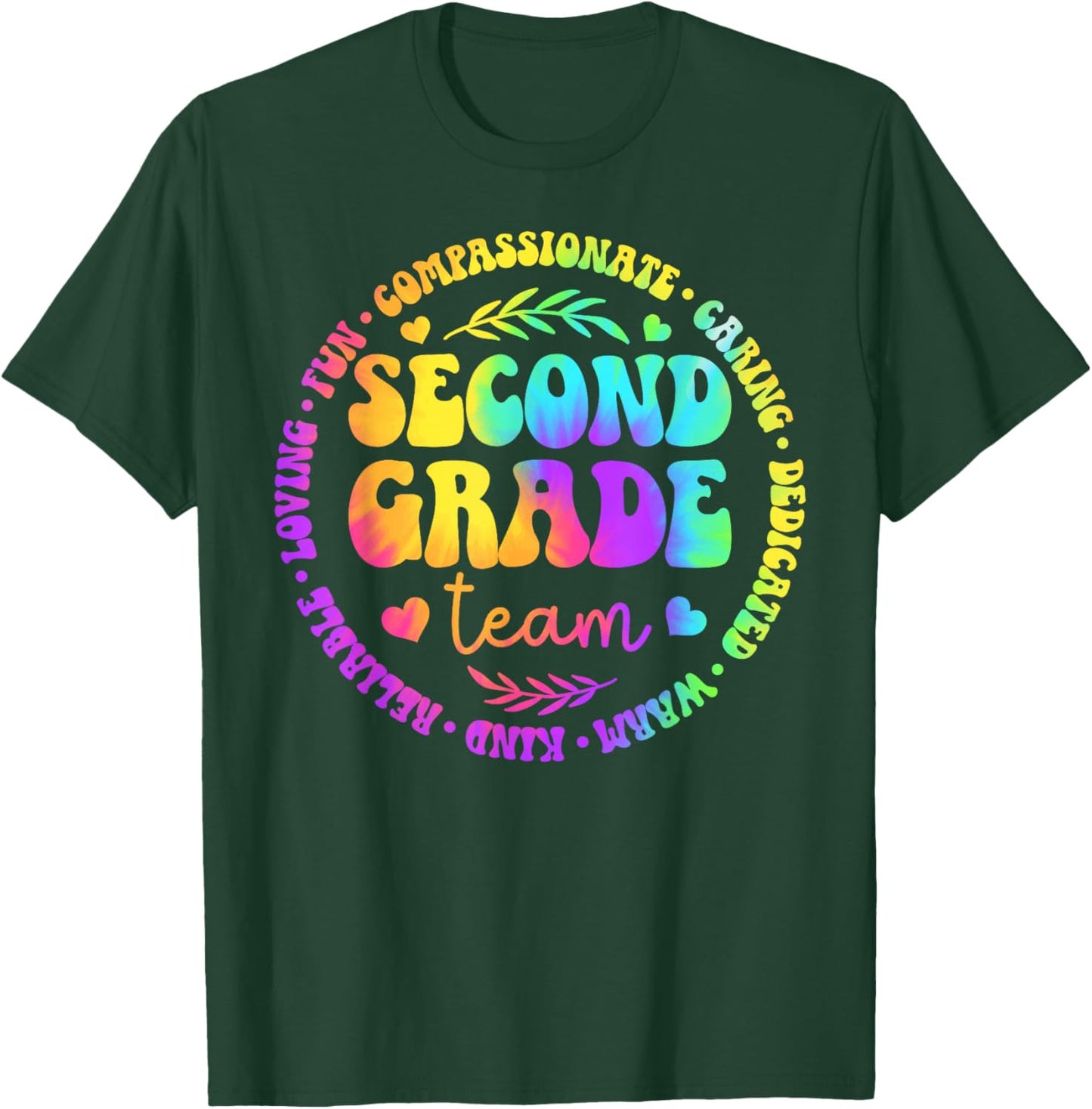 Second Grade Team Appreciation Circle 2nd Grade Teacher T-Shirt - T-Shirt | Forest