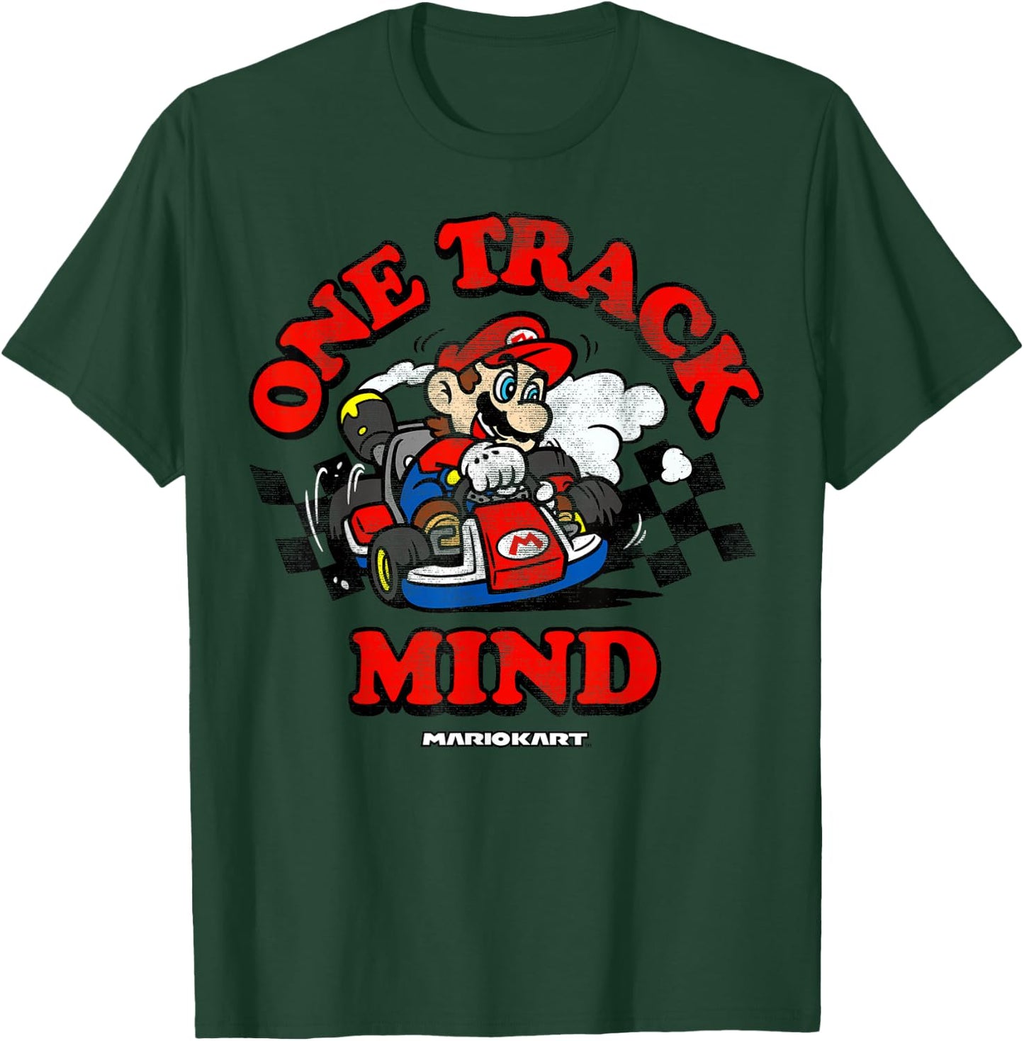 Nintendo Mario Kart One Track Mind Graphic T-Shirt - T-Shirt | Forest