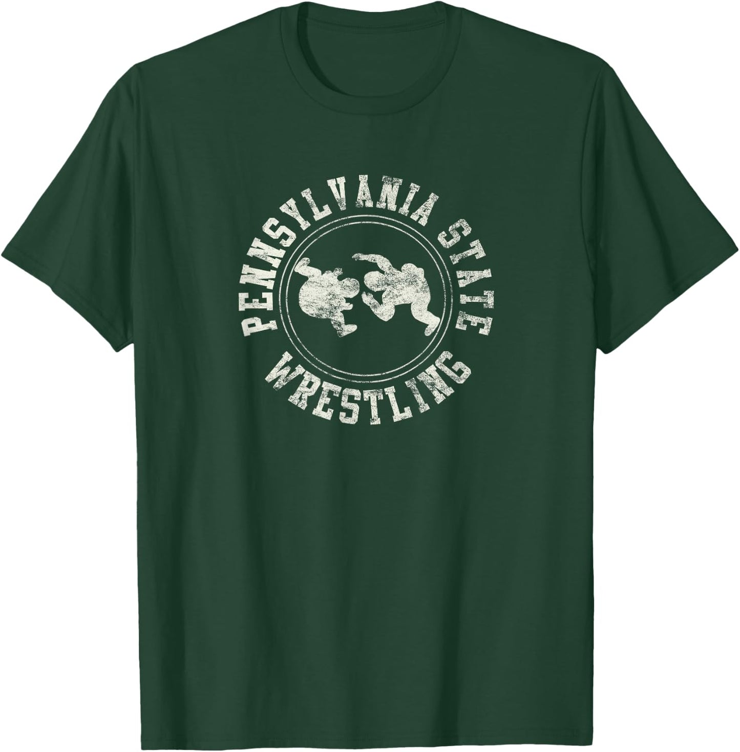 Vintage Pennsylvania State Wrestling Logo Shirt T-Shirt - T-Shirt | Forest