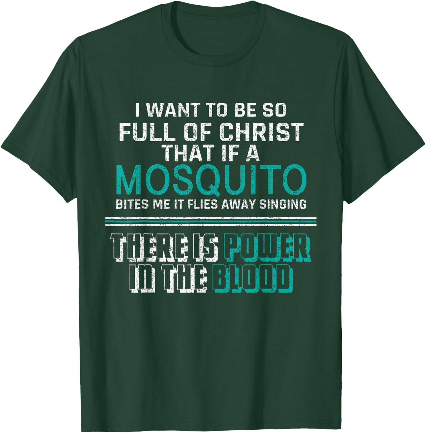 Christian Mosquito Bible Joke Meme Quotes Christian Gifts T-Shirt - T-Shirt | Forest