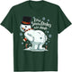 Farting Snowman Making Snowflake Christmas Winter T-Shirt - T-Shirt | Forest