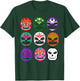 Lucha Libre Masks Mexican Wrestling Mask T-Shirt - T-Shirt | Forest