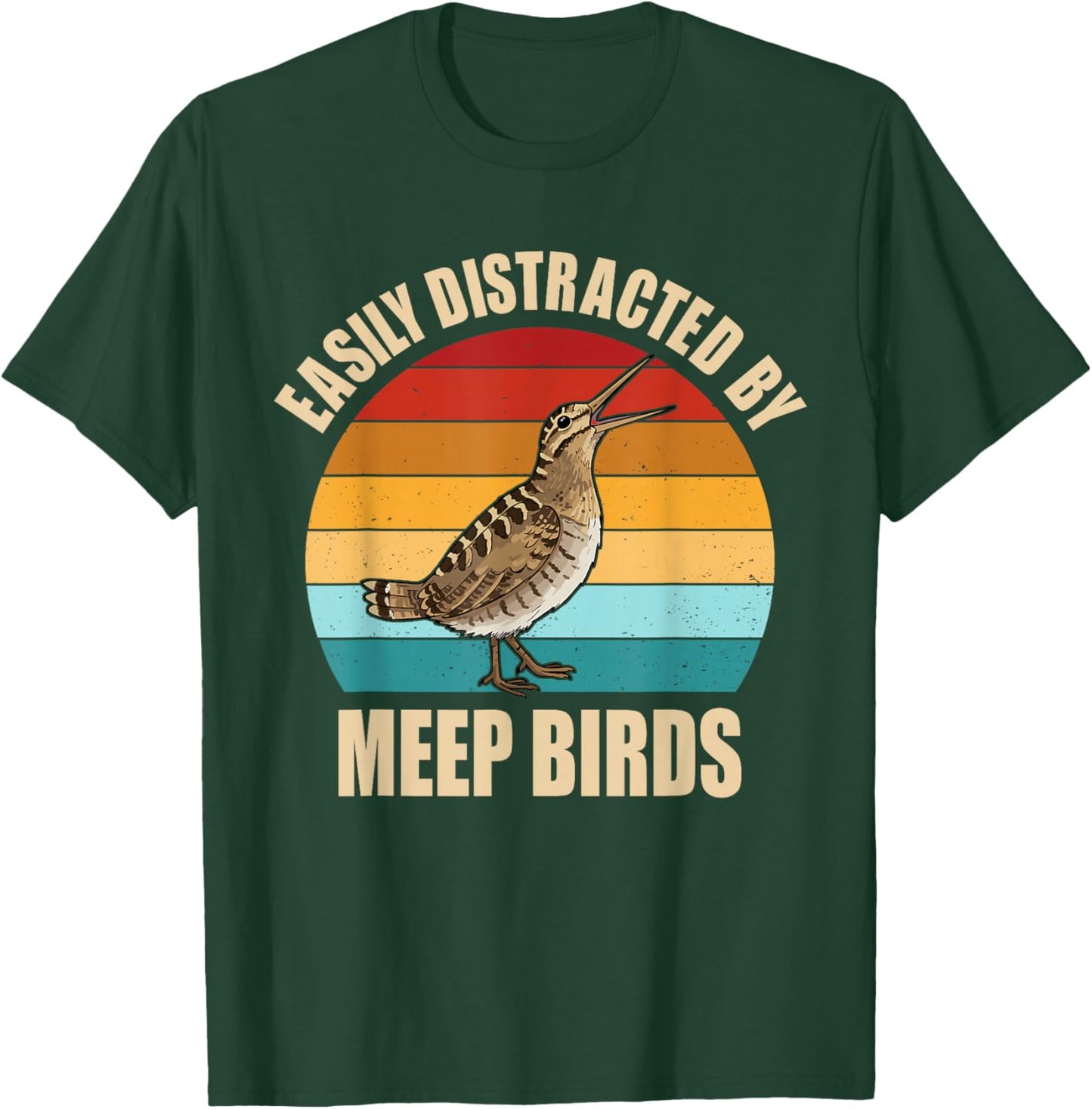 Meep Bird Saying Meep Bird Meme Vintage American Woodcock T-Shirt - T-Shirt | Forest