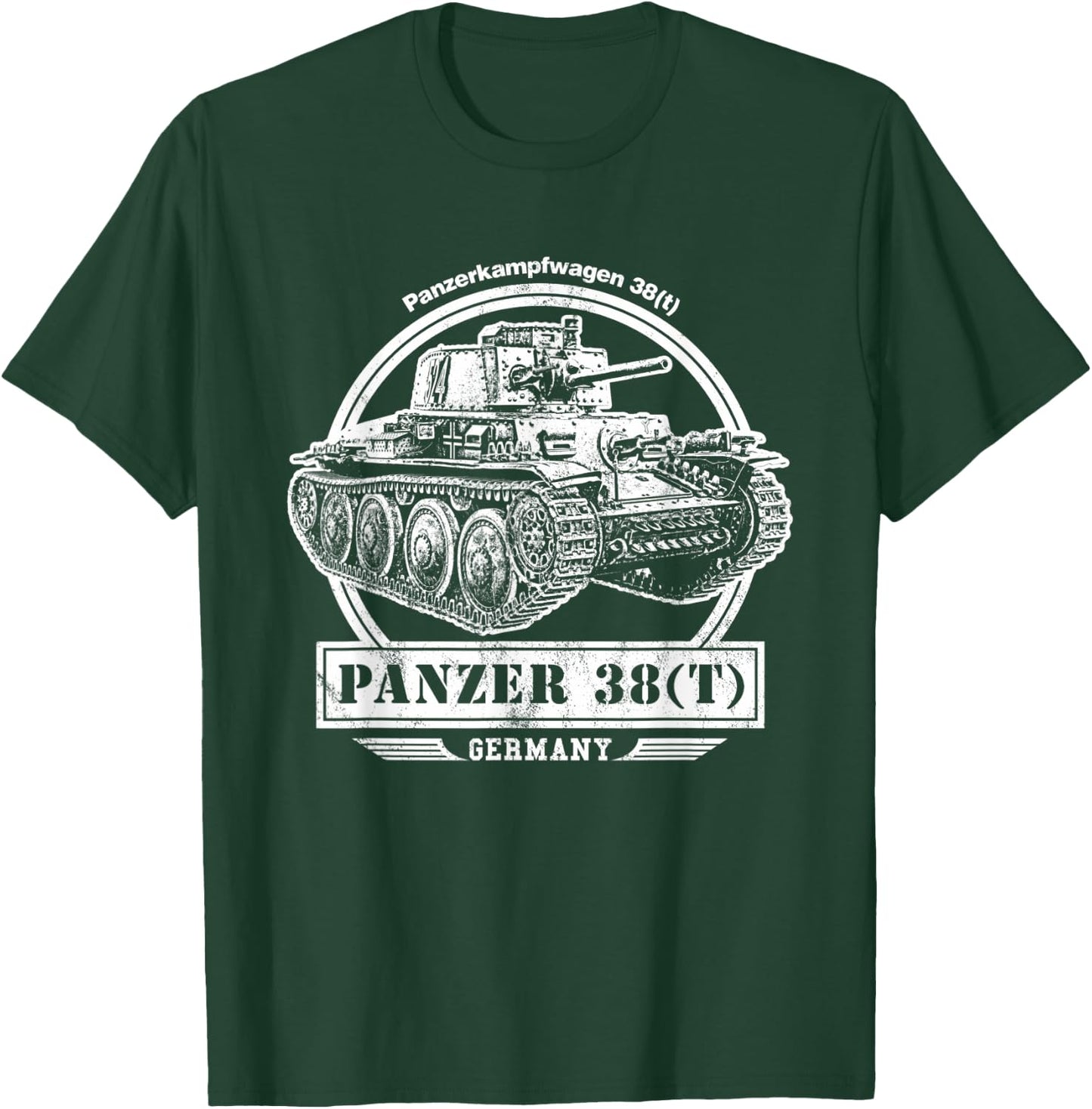 Panzer 38(t) Tank T-Shirt - T-Shirt | Forest