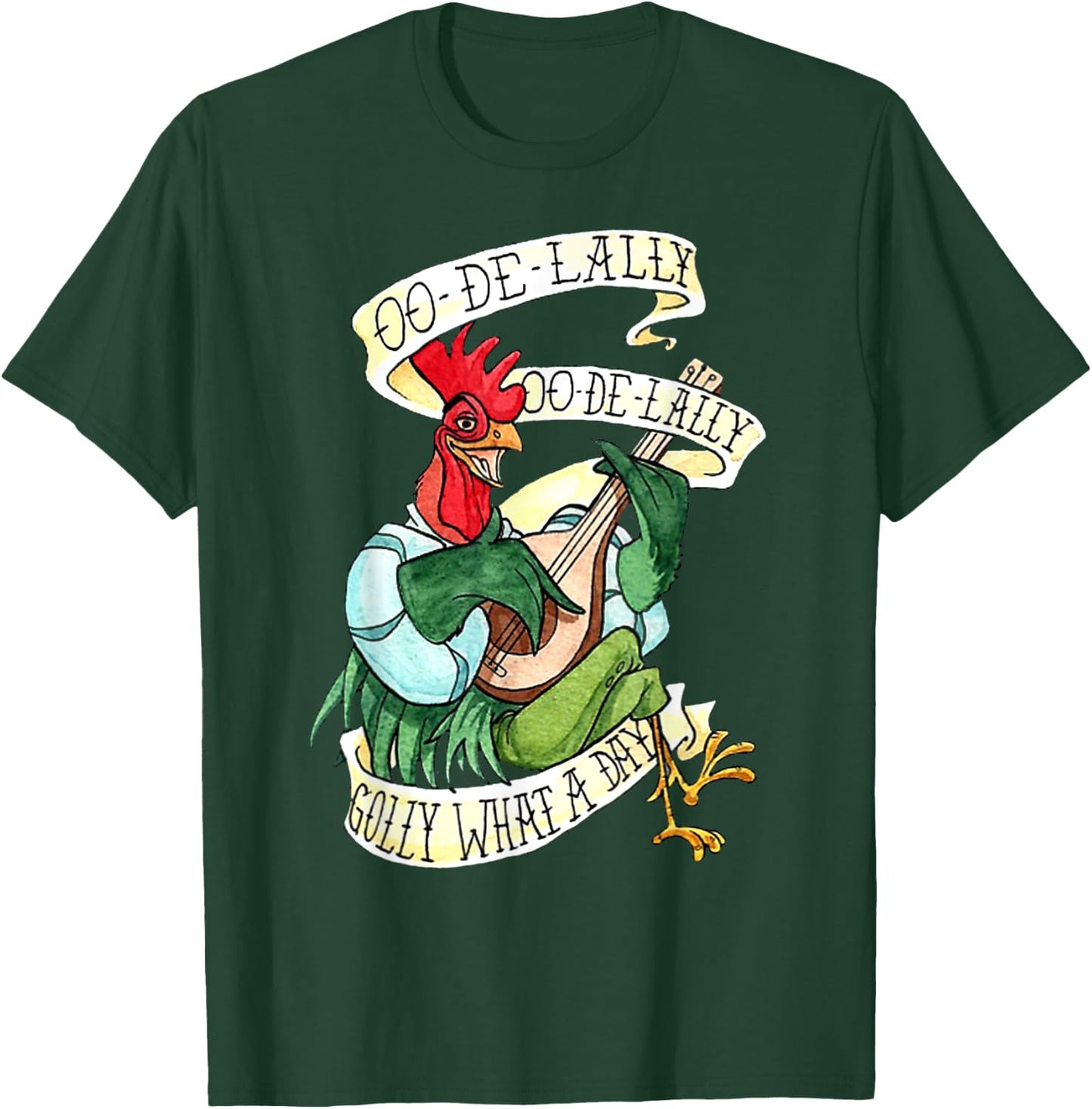 Chicken Sing o De Lally Golly What A Day Funny T-Shirt - T-Shirt | Forest