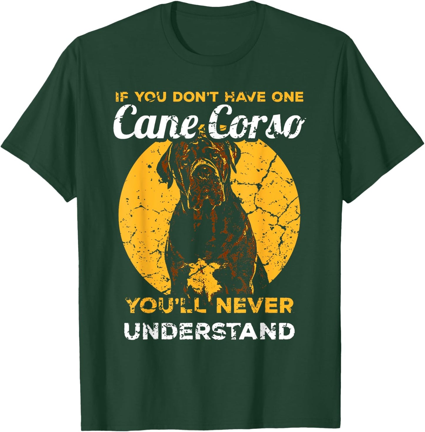 Cane Corso Italian Mastiff Head Dog Pet Men Women T-Shirt - T-Shirt | Forest