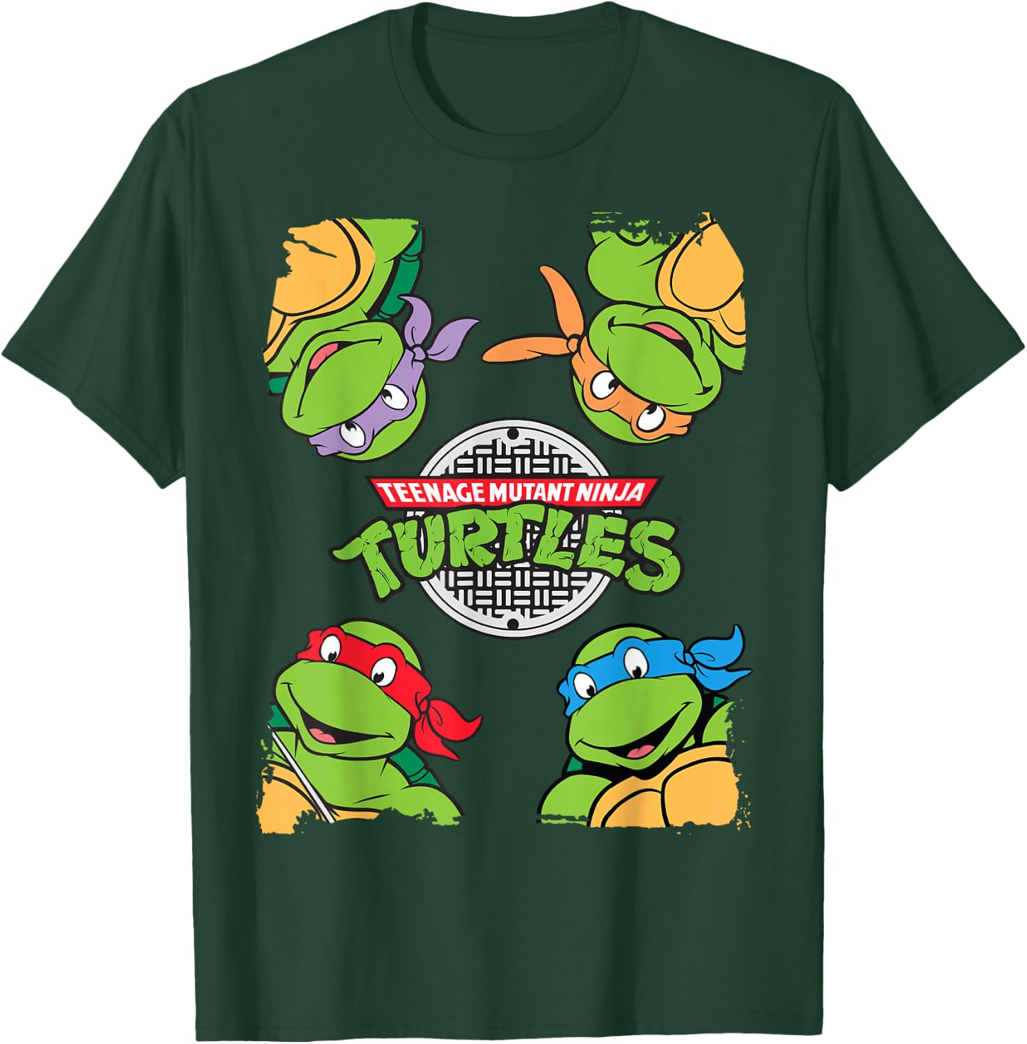 TMNT Four Corners Turtle Ninja Turtles T-Shirt - T-Shirt | Forest