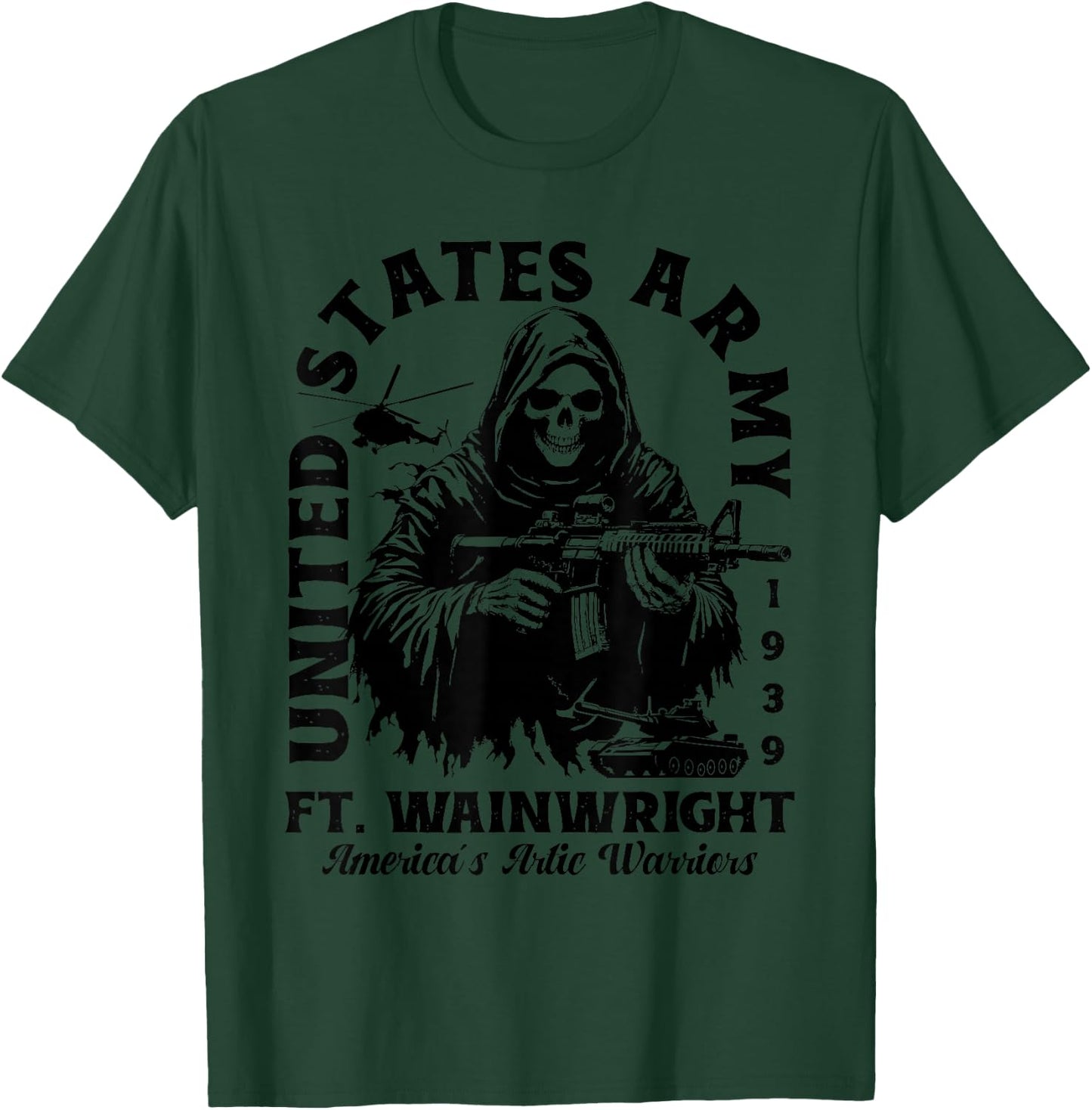 Fort Wainwright US Military Base Alaska AK Ft Wainwright T-Shirt - T-Shirt | Forest
