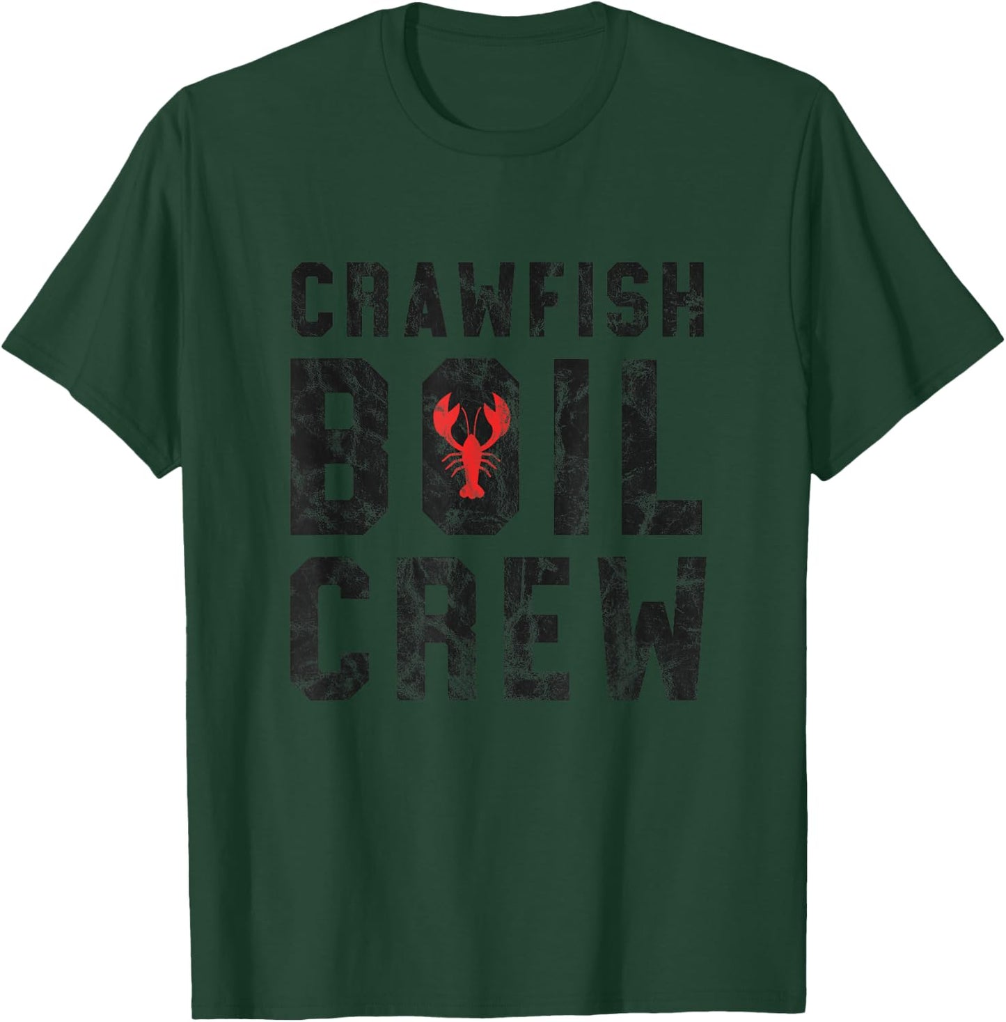 Crawfish Boil Crew - Cajun Crawfish Party Gift Shirt - Black T-Shirt - T-Shirt | Forest