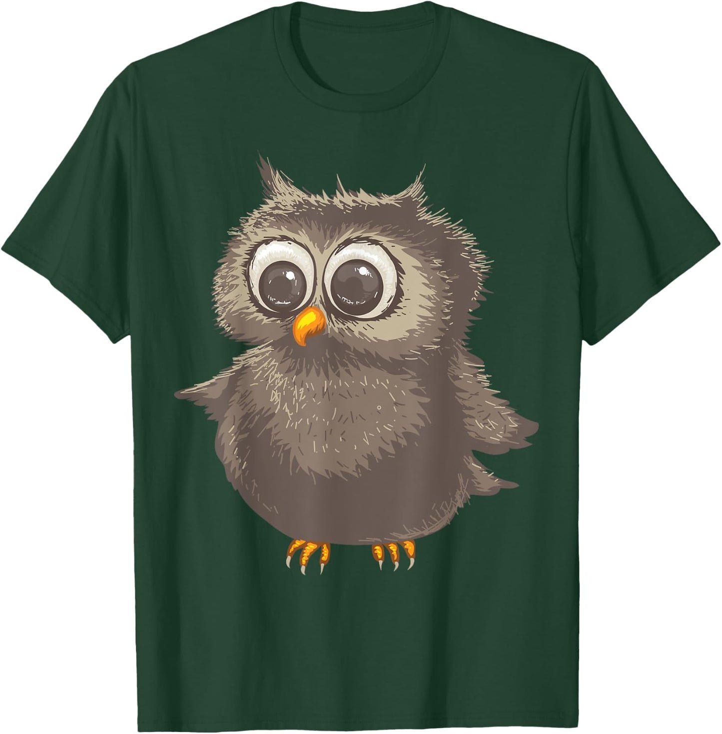 Funny Brown Owl | Cool Happy Big Owl Lovers Gift T-Shirt - T-Shirt | Forest