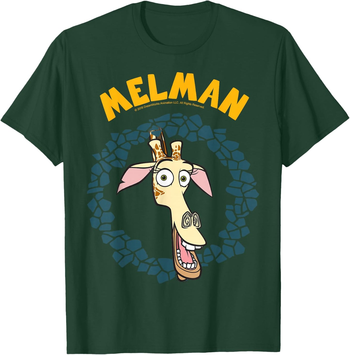 Madagascar Melman Large Circle Portrait T-Shirt - T-Shirt | Forest