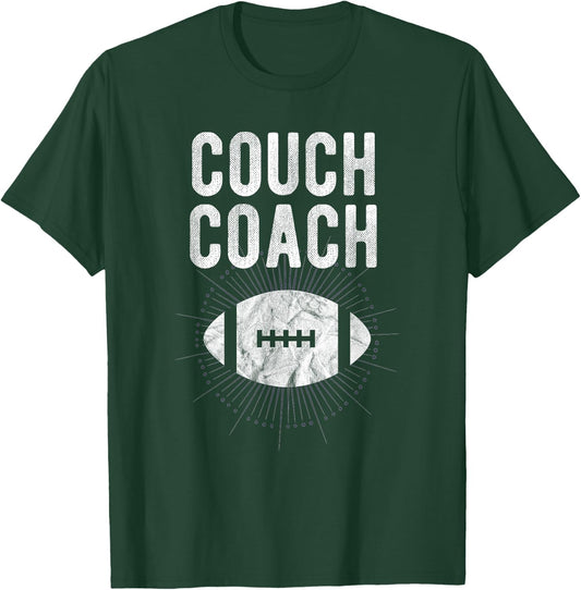 Couch Coach Football T-Shirt - T-Shirt | Forest