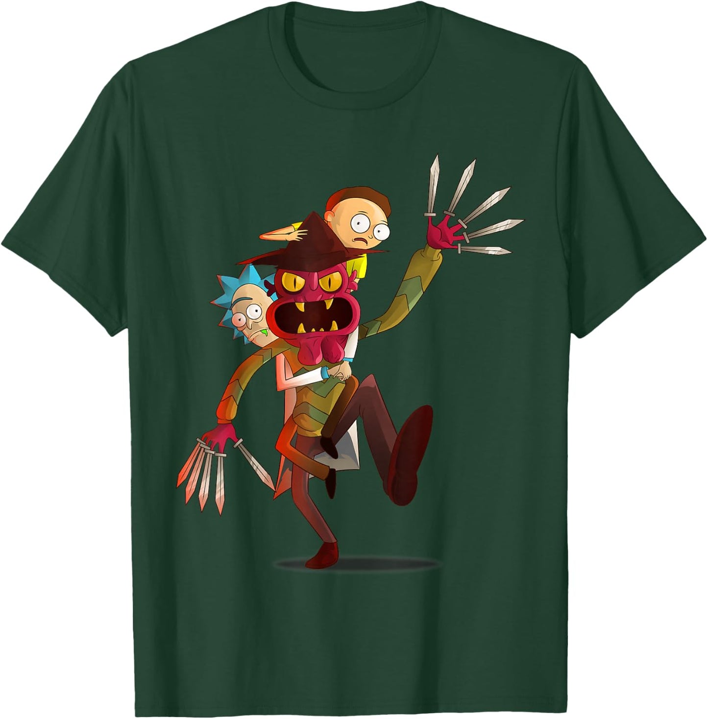 Mademark x Rick and Morty - Rick and Morty Shirt a Nightmare on Scary Street T-Shirt - T-Shirt | Forest