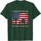 I Stand For The Flag And Kneel For The Cross Gift T-Shirt - T-Shirt | Forest