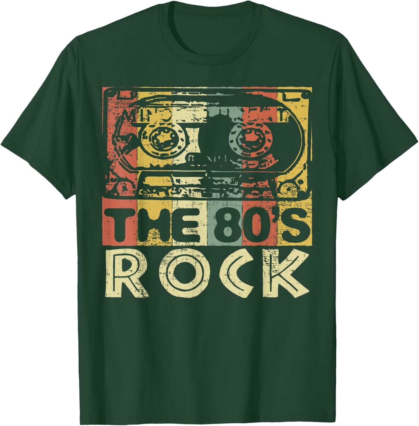 The 1980s Rock! Fun Gift Tape Cassette Design T-Shirt - T-Shirt | Forest
