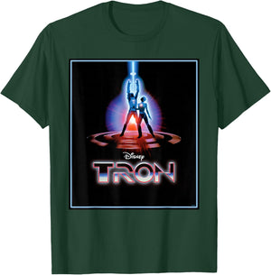 Disney TRON Official 1982 Original Movie Poster Art and Logo T-Shirt - T-Shirt | Forest