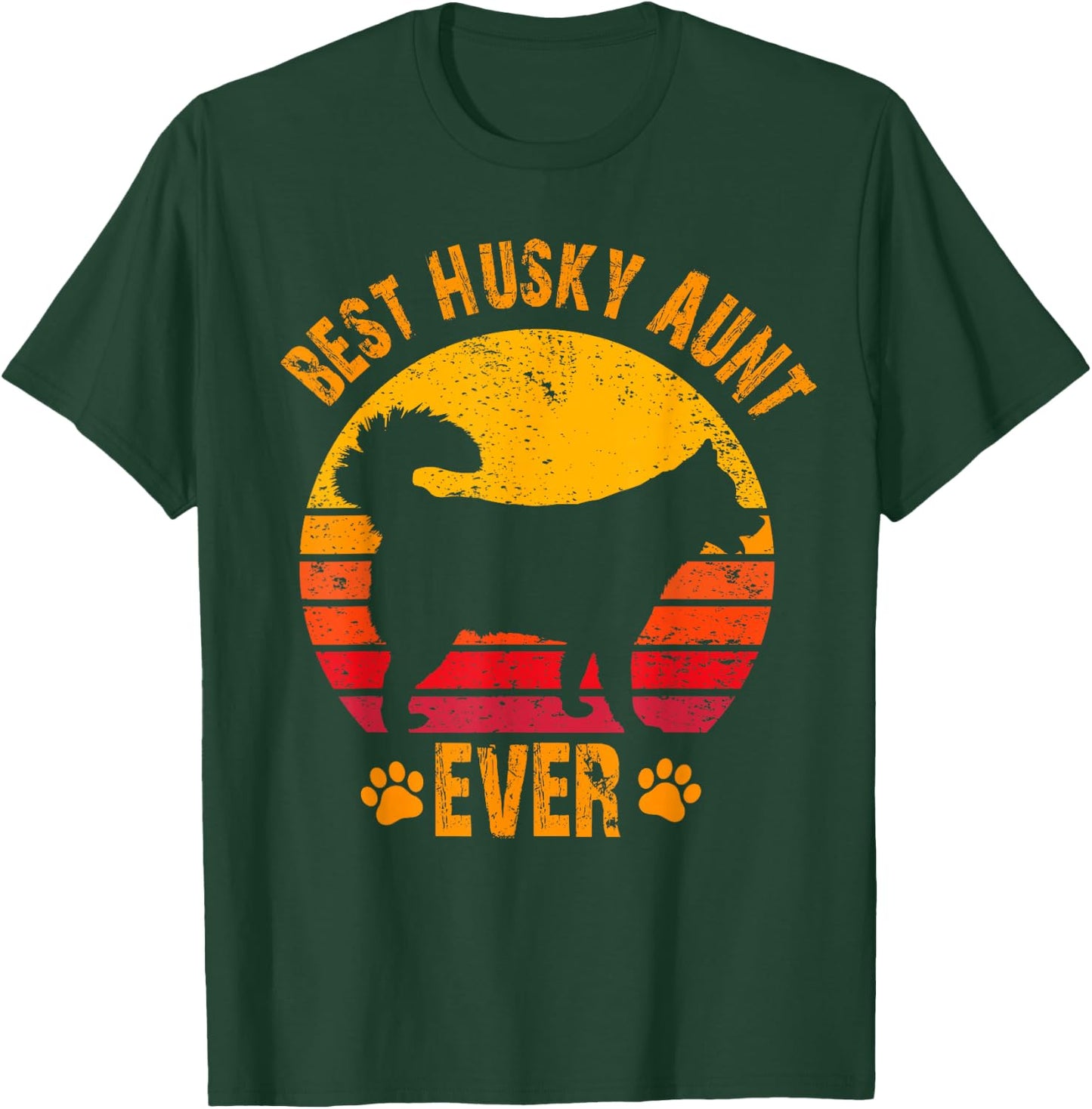 Best Husky Aunt Ever Funny Gift Auntie T-Shirt - T-Shirt | Forest