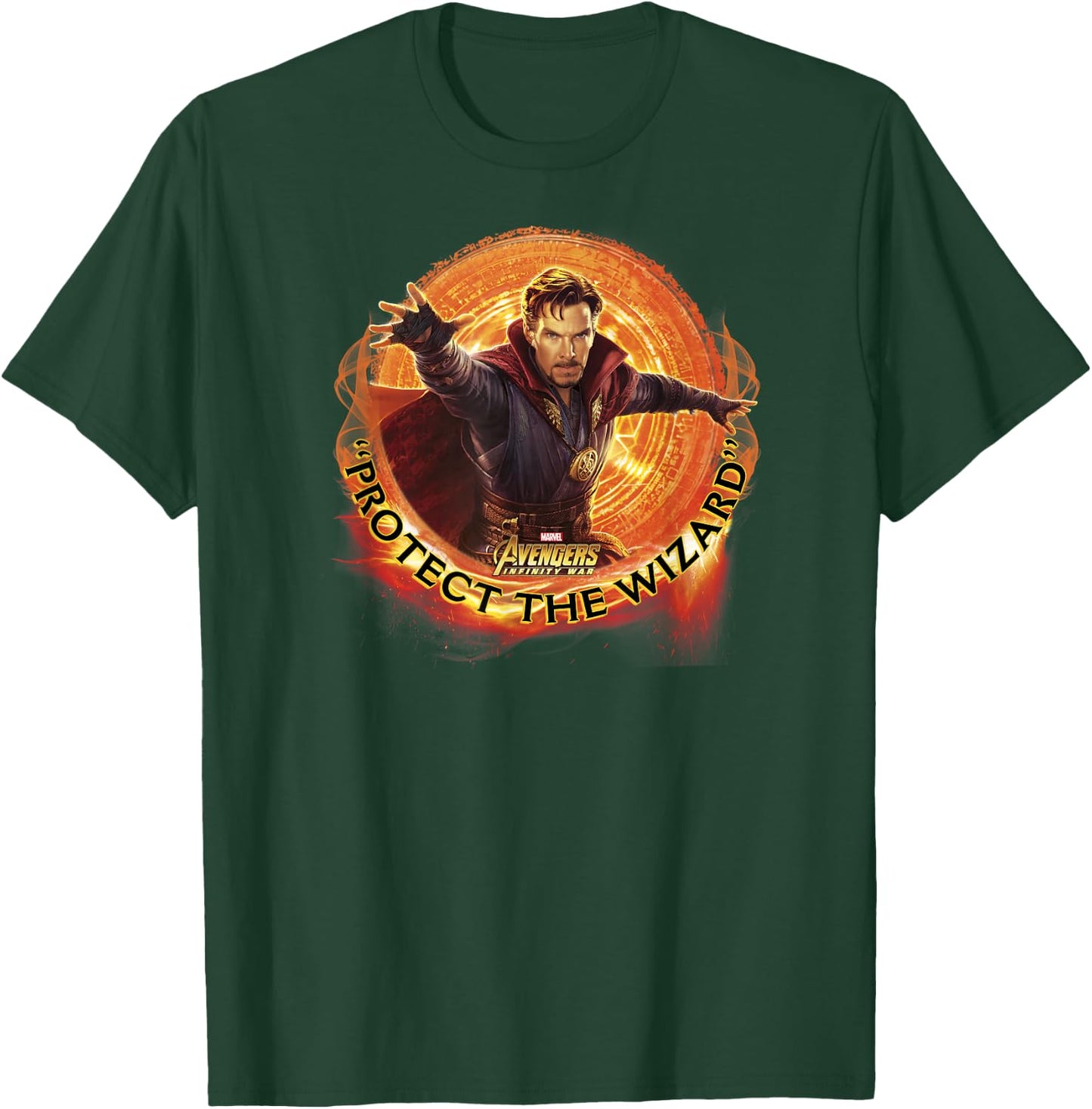Marvel Infinity War Protect The Wizard Dr. Strange T-Shirt - T-Shirt | Forest