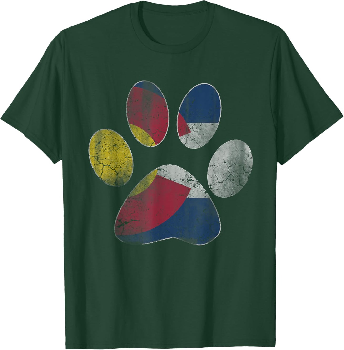 Colorado Flag Dog Lover Men Women Kids T-Shirt - T-Shirt | Forest