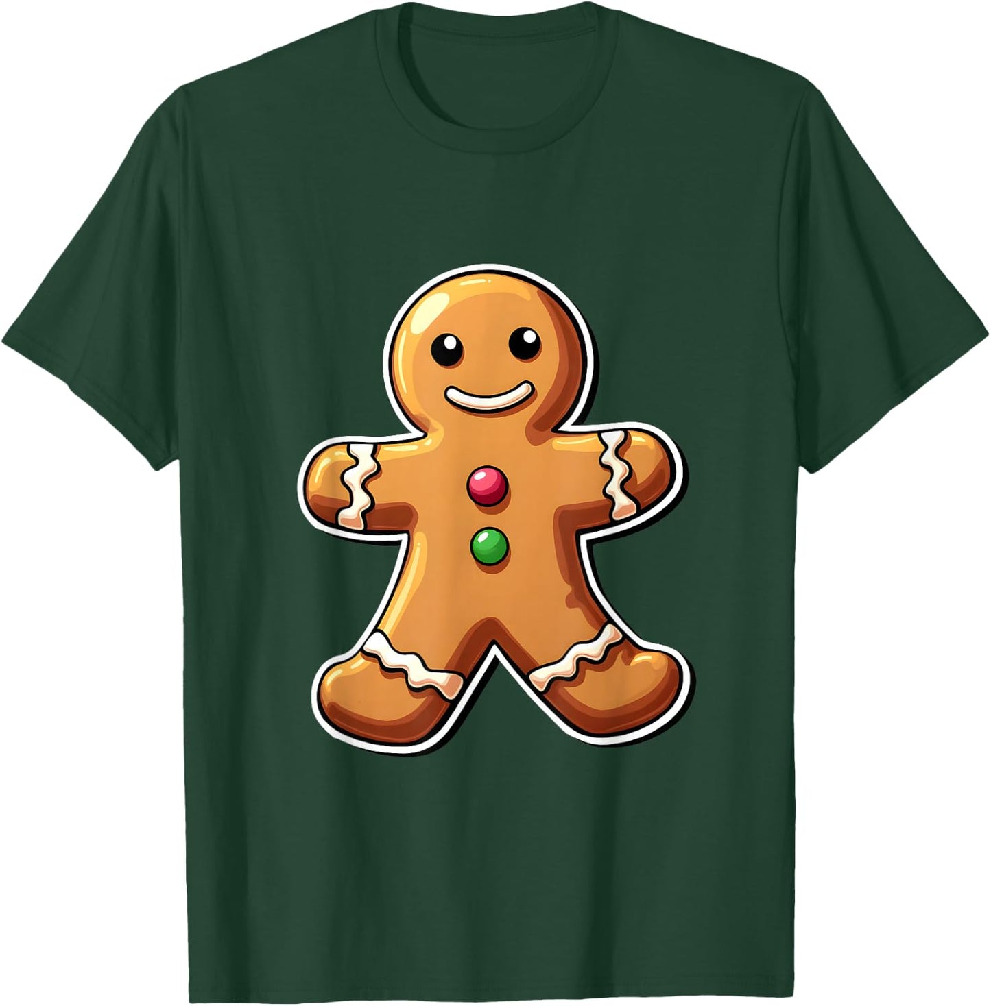 Gingerbread Christmas Women Kids Toddler Men Man Boys Youth T-Shirt - T-Shirt | Forest