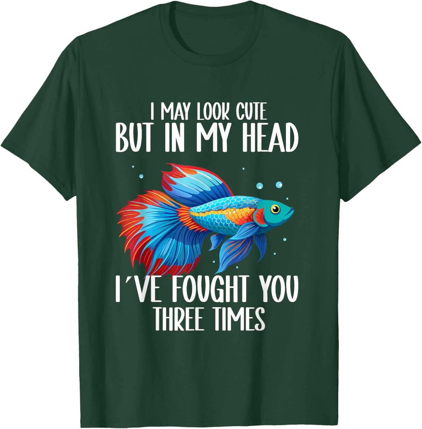 Betta Fish Owner Fishkeeper Aquarium Siamese Fighting Fish T-Shirt - T-Shirt | Forest